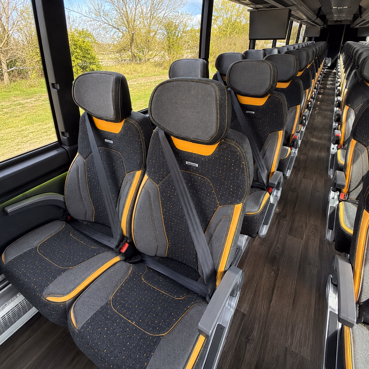 hilo charter bus interior