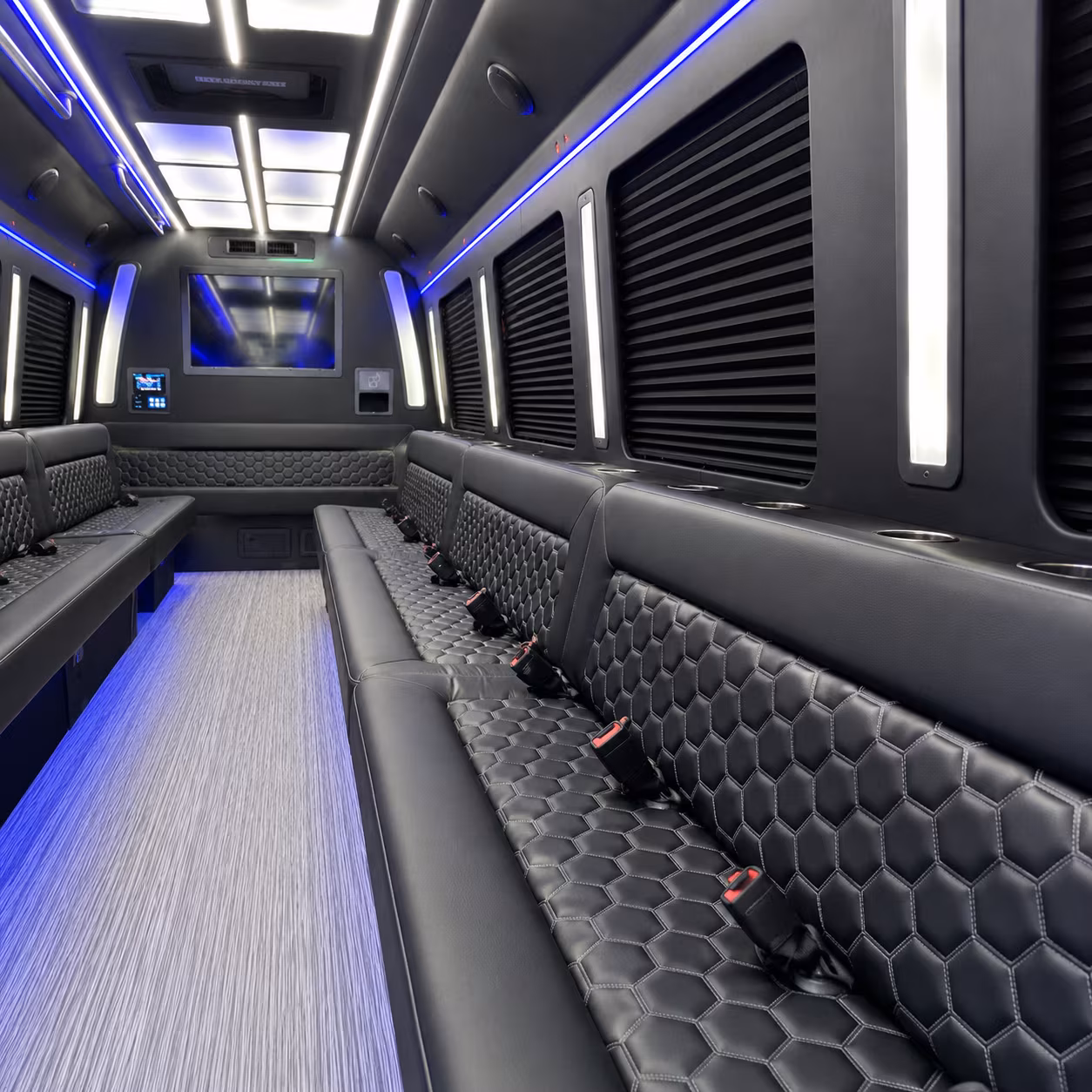 hilo party bus rental interior