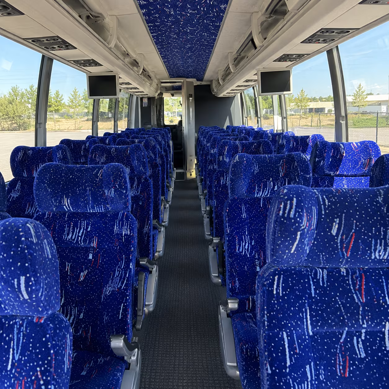 mililani town charter bus rental interior