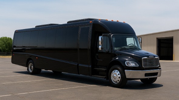 Exterior of Charter Bus Company Hilo's 25 Passenger Mini bus in Hilo