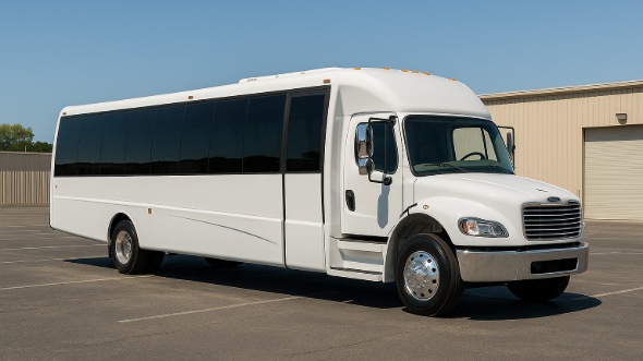 Exterior of Charter Bus Company Hilo's 35 Passenger Minibus in Hilo