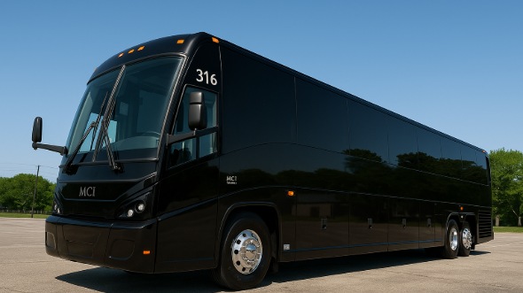 Exterior of Charter Bus Company Hilo's 50 Passenger Charter Bus in Hilo