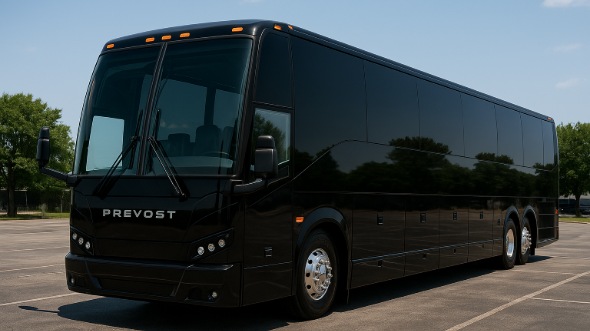 Exterior of Charter Bus Company Hilo's 55 Passenger Charter Bus in Hilo