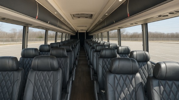 hilo 50 passenger charter bus inside