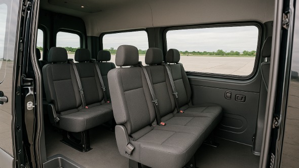hilo sprinter van with driver inside